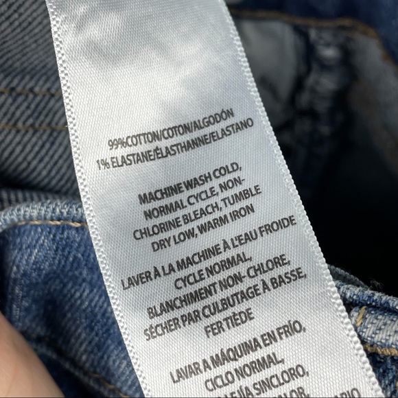 NWT Calvin Klein High-Rise Slim Straight Raw Hem Jeans Vintage Wash Retro 25 - Picture 9 of 9